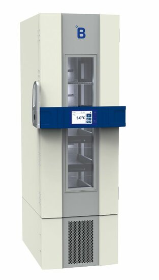 B Medical P400 medicijn / laboratorium koelkast DIN 58345 met glasdeur